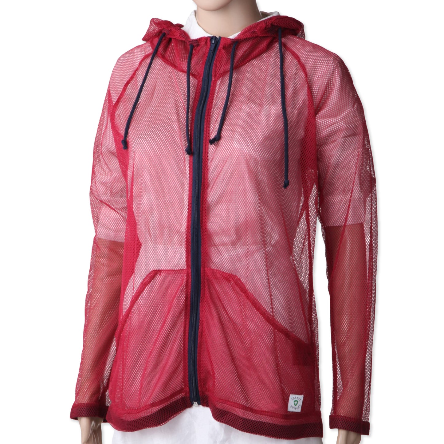 虫よけアイテム 軽い 涼しい ベーシックモデルパーカー 【虫よけメッシュパーカー】 インセクトシールド INS7005 ※数量限定