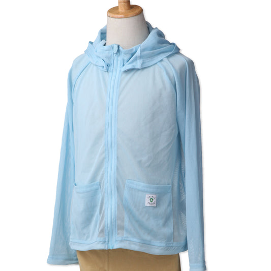 お子様も安心 虫よけ加工 【子供用プレミアム虫よけメッシュパーカー】 INS7008 ※数量限定