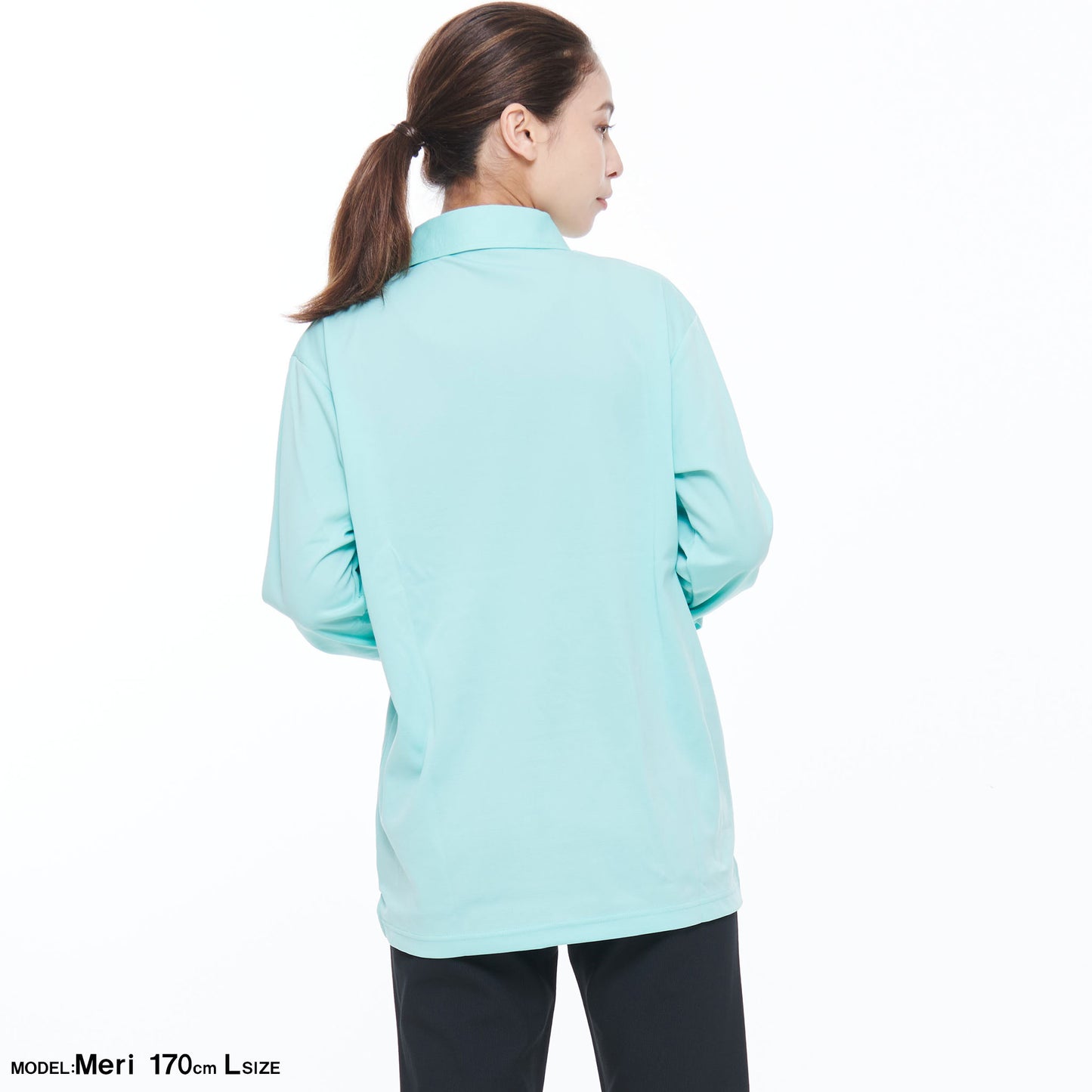 【汗ジミ防止長袖ポロシャツ】 サービス向けユニフォーム 汗をすばやく吸収し速乾、汗ジミを防ぐ爽やかポロシャツ Jack&Betty 【JB55171】