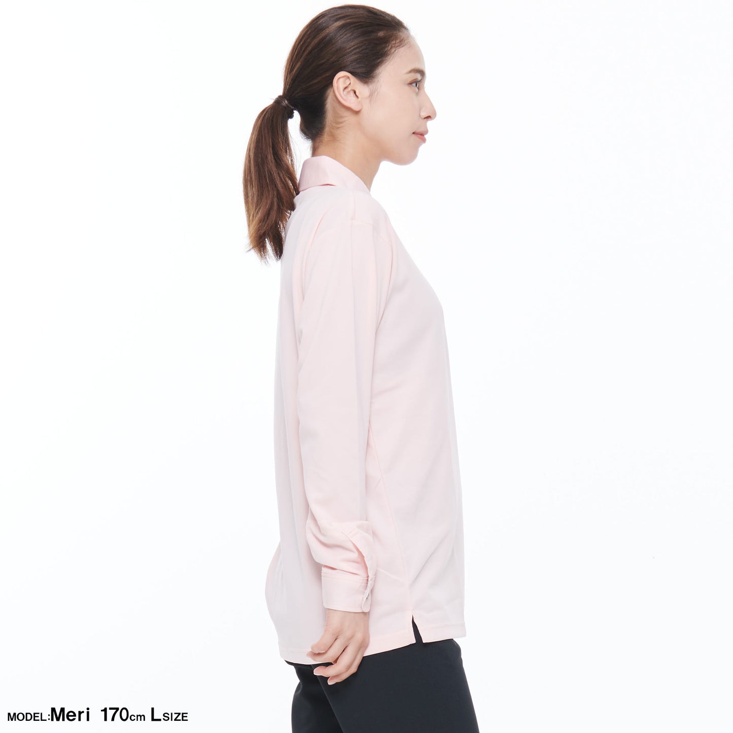 【汗ジミ防止長袖ポロシャツ】 サービス向けユニフォーム 汗をすばやく吸収し速乾、汗ジミを防ぐ爽やかポロシャツ Jack&Betty 【JB55171】