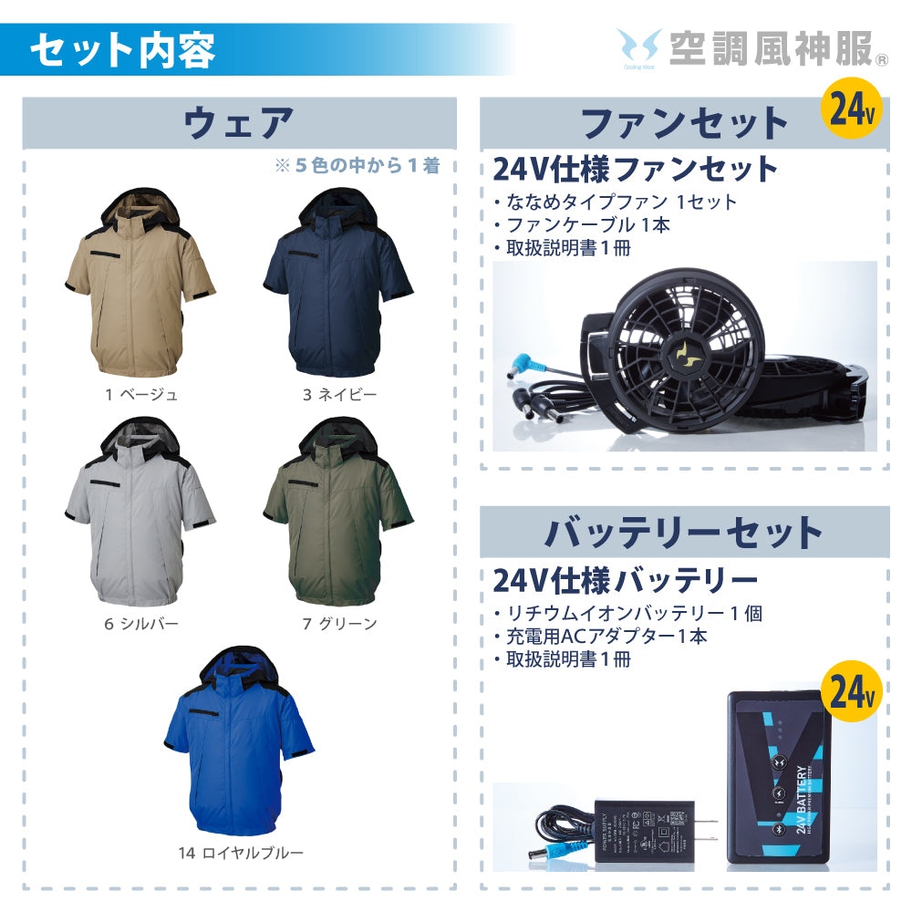 空調風神服® すぐ着られるセット KF92500セット