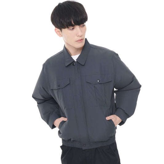 【長袖ワークブルゾン】 ヘルメットの中にも風を送れる売れ筋ウェア KF90540N