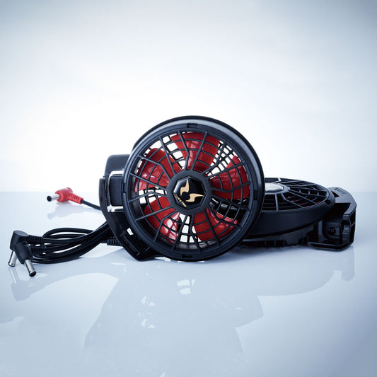 【メーカー保証付】 空調風神服 JapanLabel 12V仕様 ななめタイプ RD9210HN 【ハイパワーファンセット】