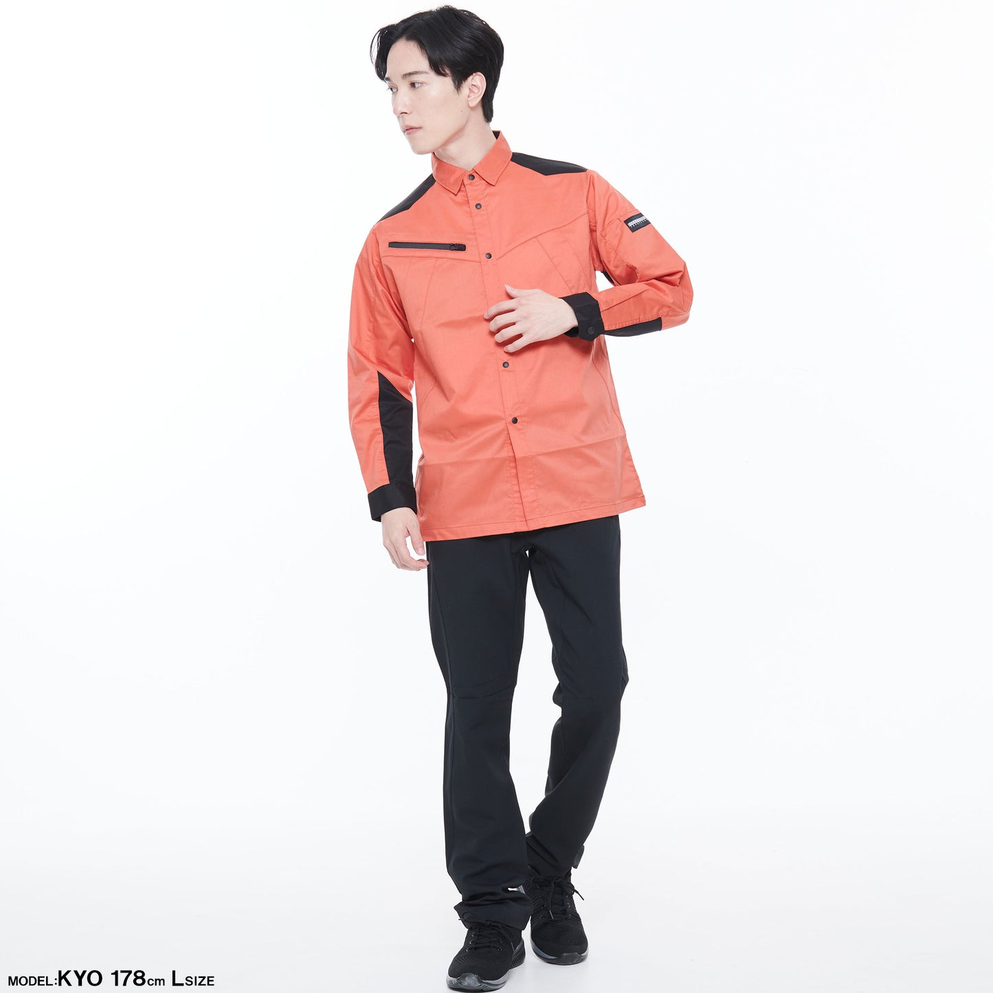 サンエス 作業服 SPOTLIGHT ワーク×アウトドアのハイブリッドアイテム 劣化しにくいハイストレッチ素材 【長袖シャツ】 SPT12109