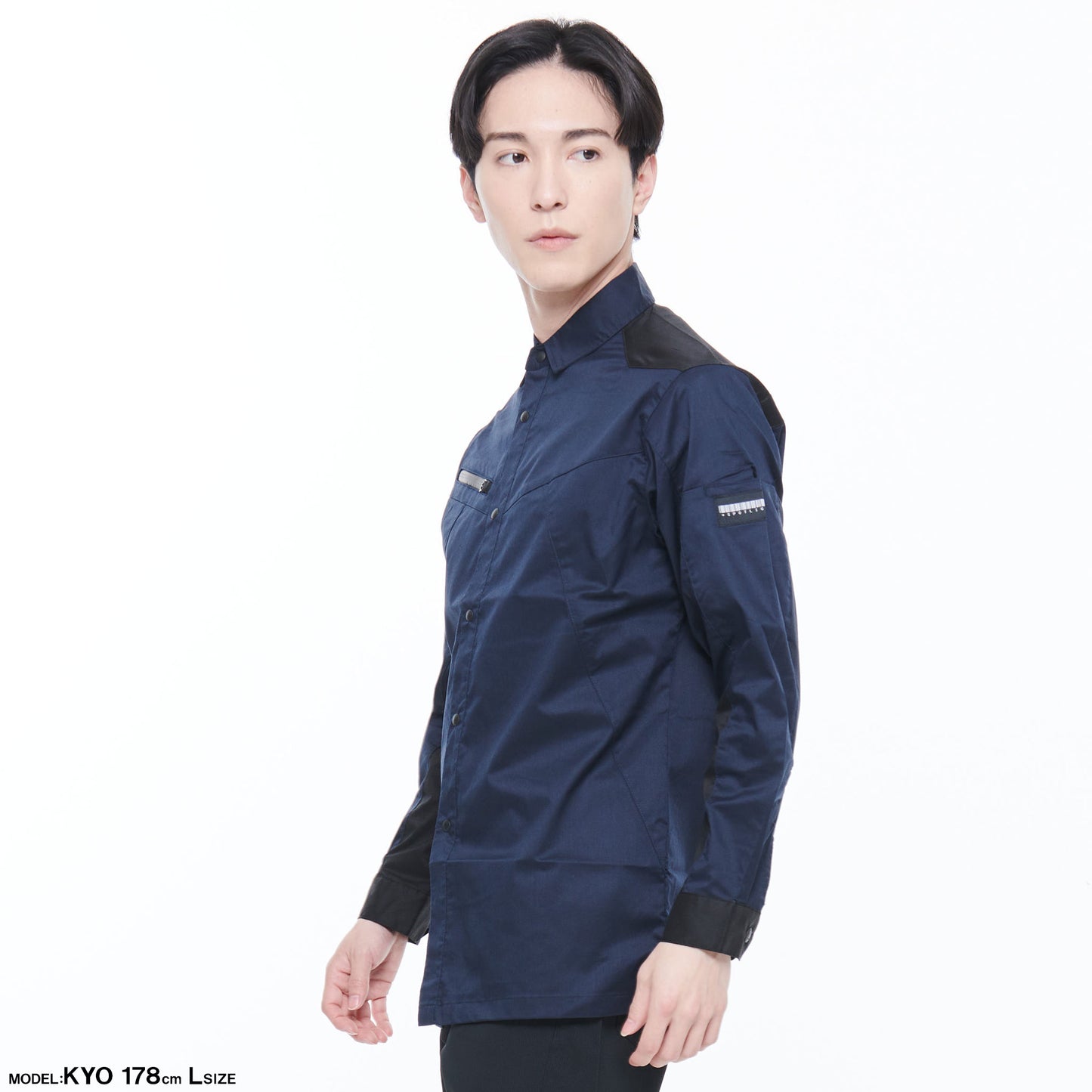 サンエス 作業服 SPOTLIGHT ワーク×アウトドアのハイブリッドアイテム 劣化しにくいハイストレッチ素材 【長袖シャツ】 SPT12109