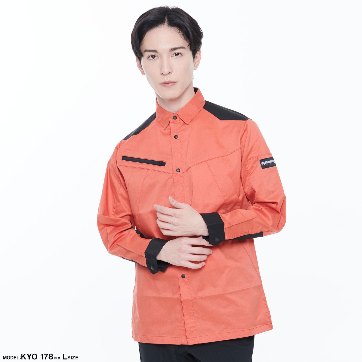 サンエス 作業服 SPOTLIGHT ワーク×アウトドアのハイブリッドアイテム 劣化しにくいハイストレッチ素材 【長袖シャツ】 SPT12109