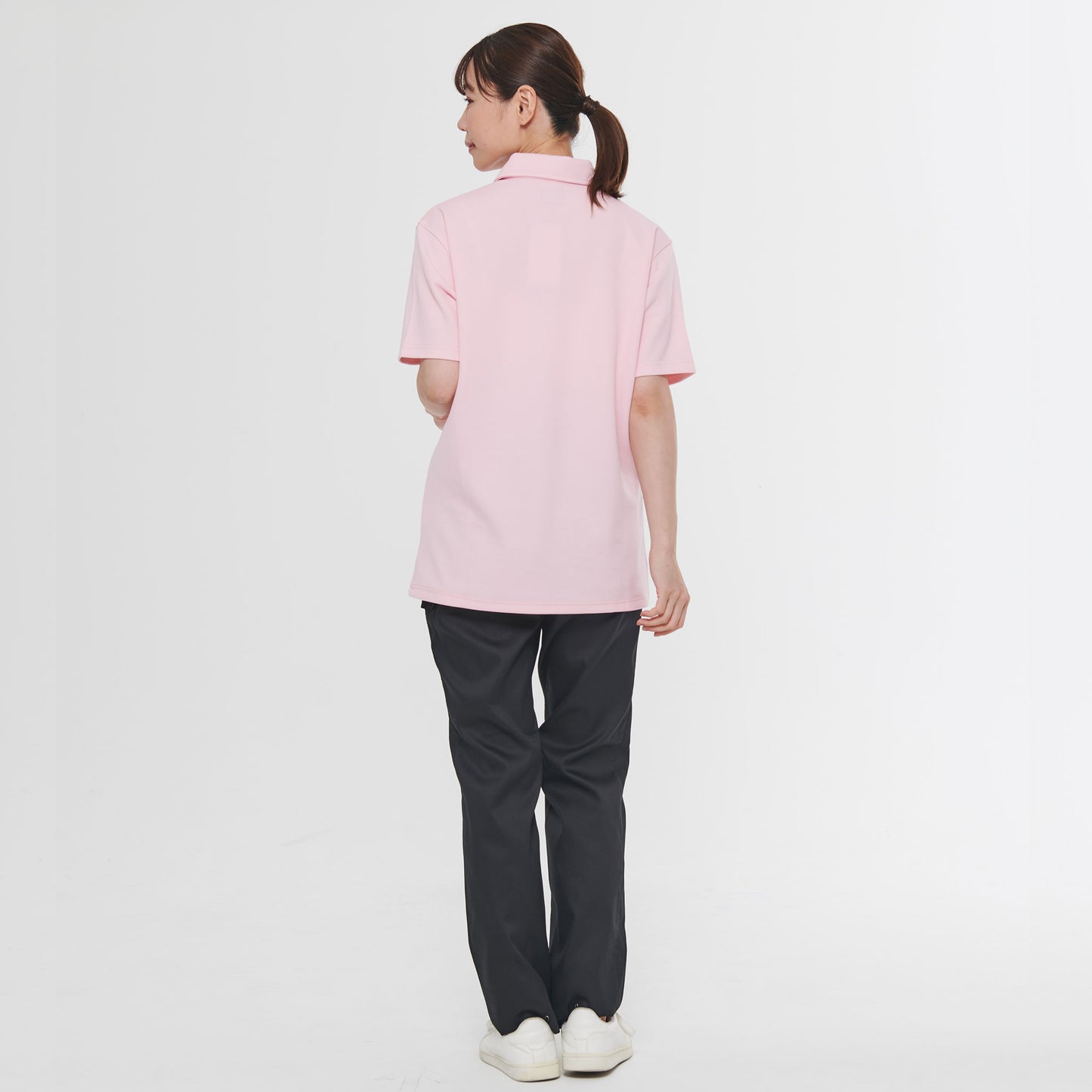 【男女兼用半袖ポロシャツ】 サービス業向けユニフォーム 着心地抜群の裏綿素材  【JB51200】