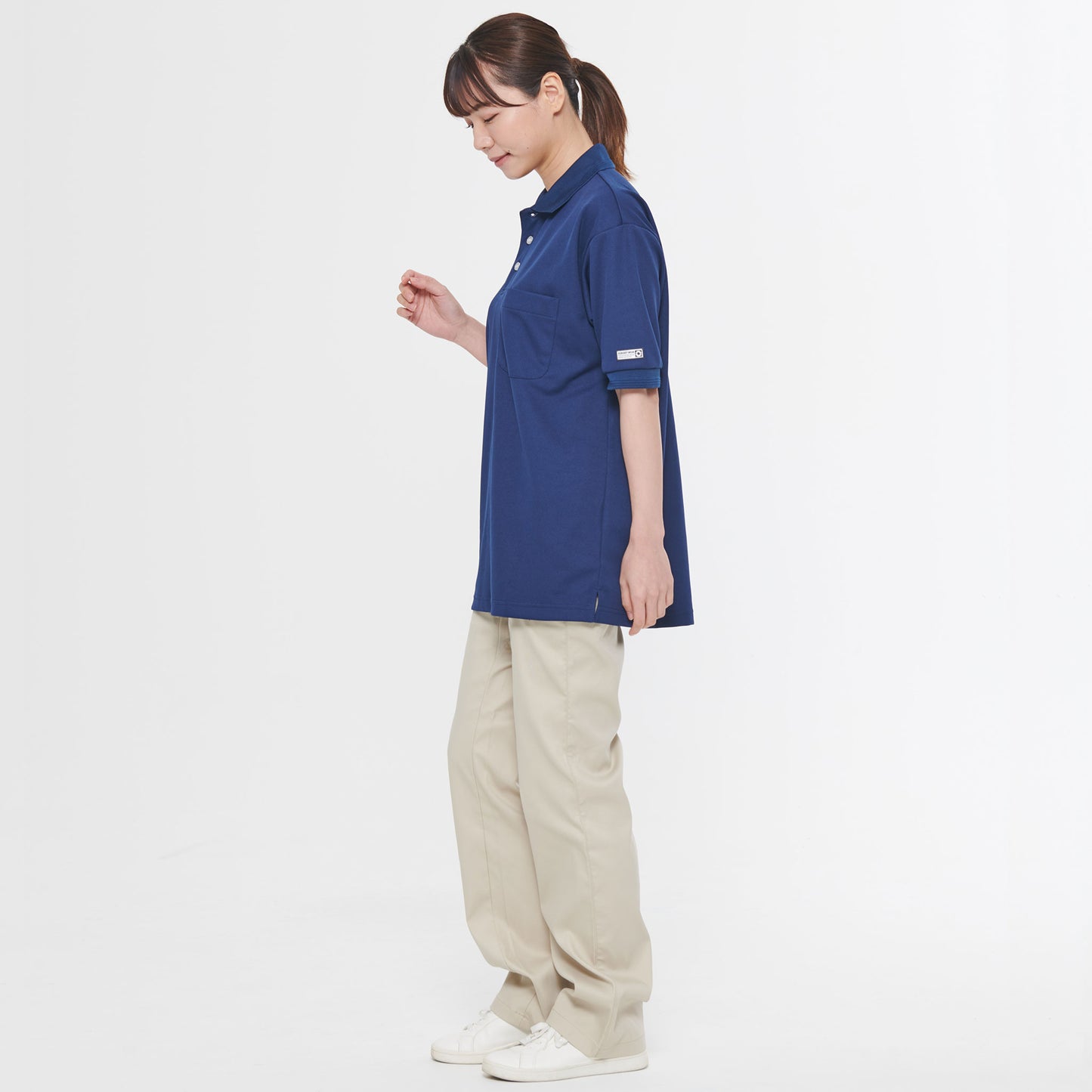 【エコ半袖ポロシャツ】 サービス向けユニフォーム 高ストレッチのエコ素材 多機能ポロシャツ 【SA10060】