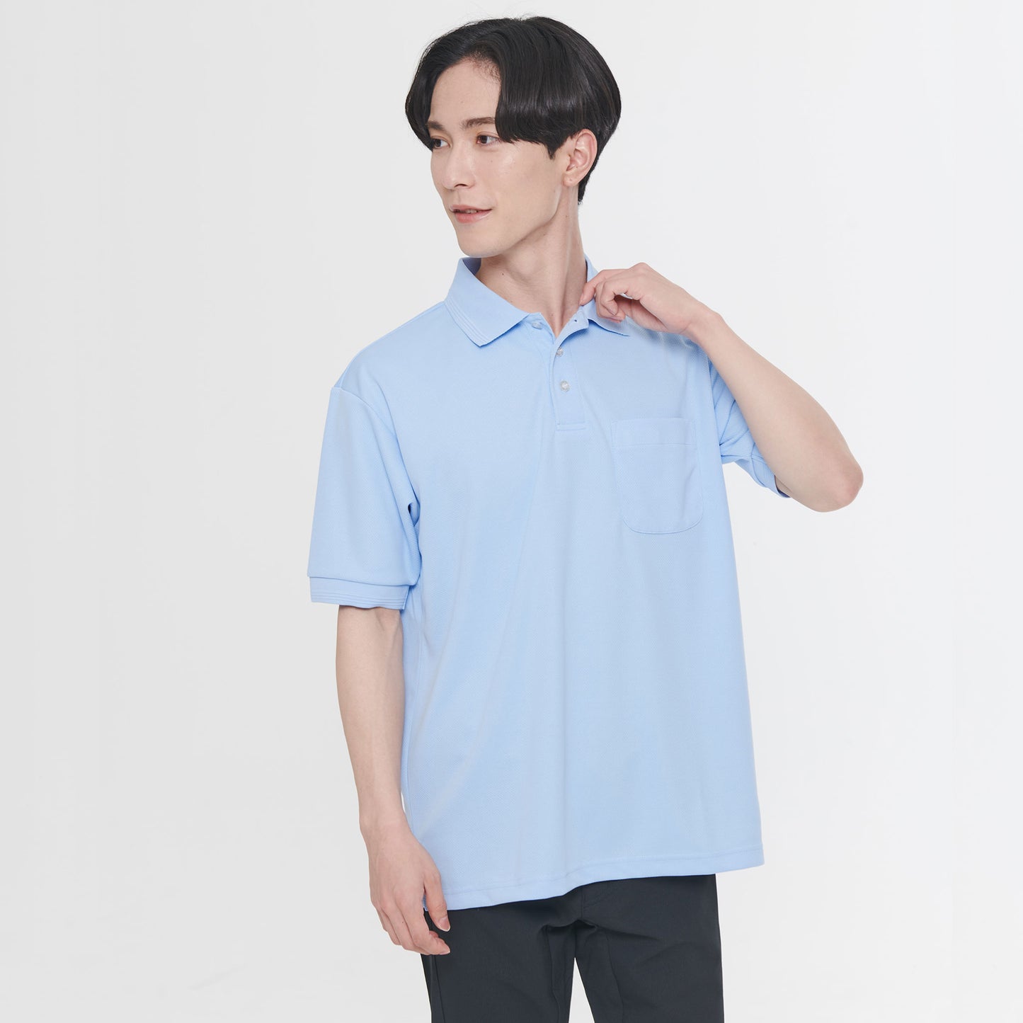 【エコ半袖ポロシャツ】 サービス向けユニフォーム 高ストレッチのエコ素材 多機能ポロシャツ 【SA10060】