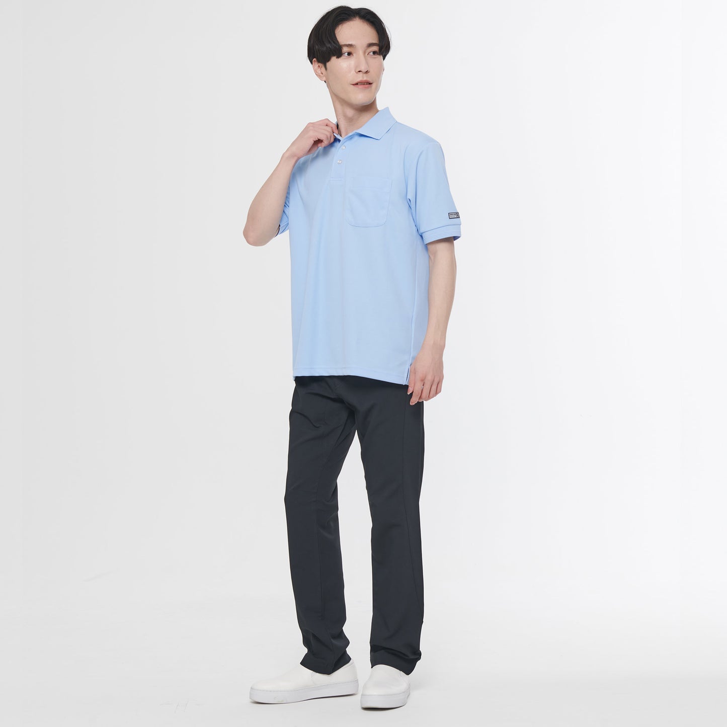 【エコ半袖ポロシャツ】 サービス向けユニフォーム 高ストレッチのエコ素材 多機能ポロシャツ 【SA10060】