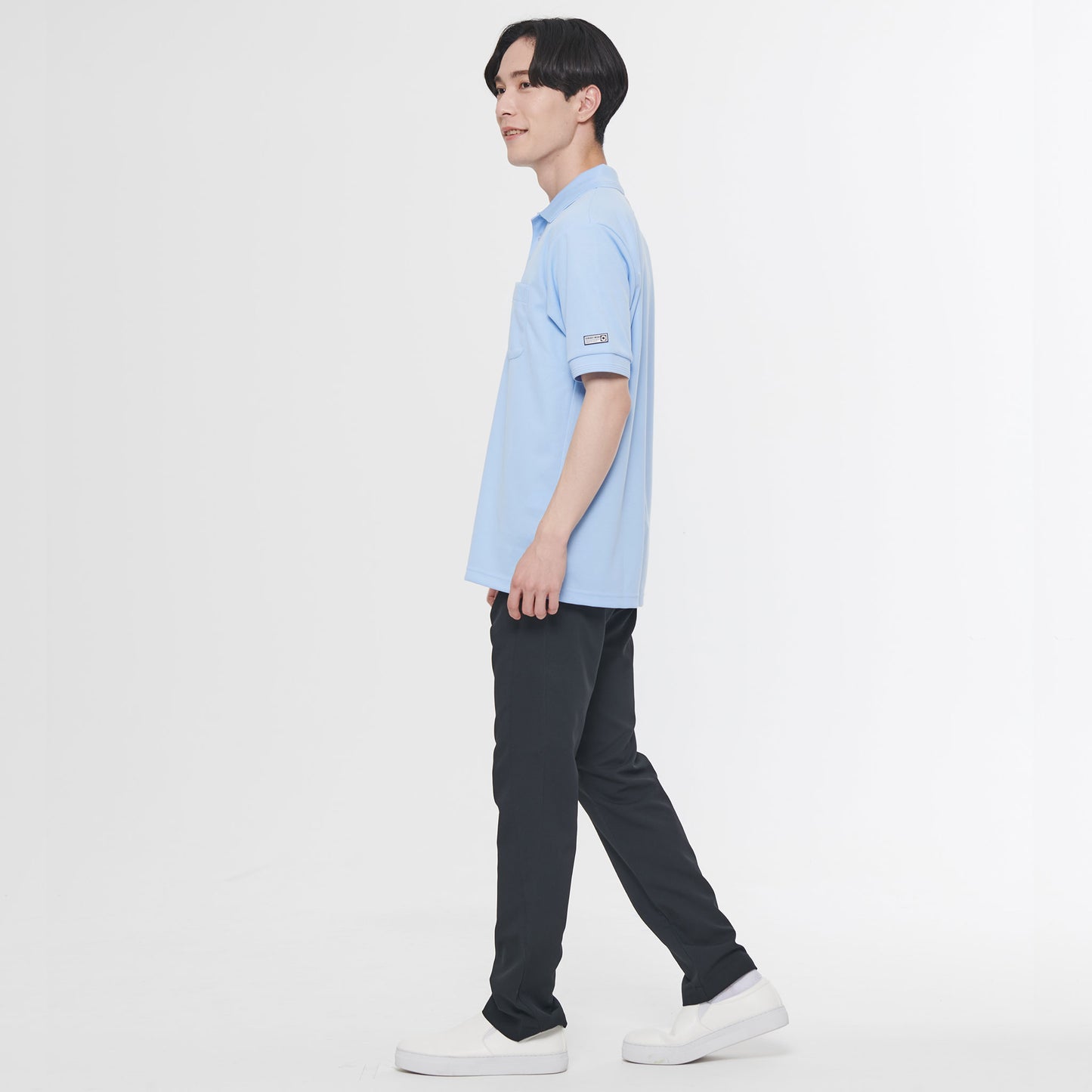 【エコ半袖ポロシャツ】 サービス向けユニフォーム 高ストレッチのエコ素材 多機能ポロシャツ 【SA10060】