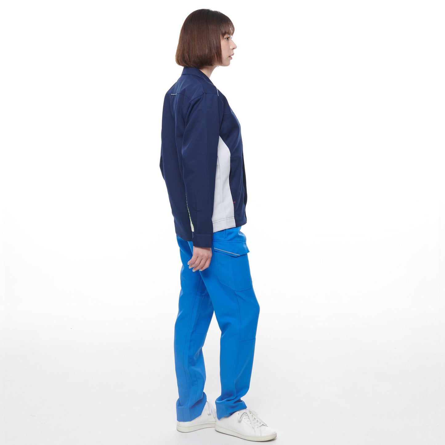 サンエス 作業服 ワーキングウェア 伸縮性抜群 反射パイピング付き セーフティーユニフォーム 【ノータックカーゴパンツ】WA21931シリーズ WA21935