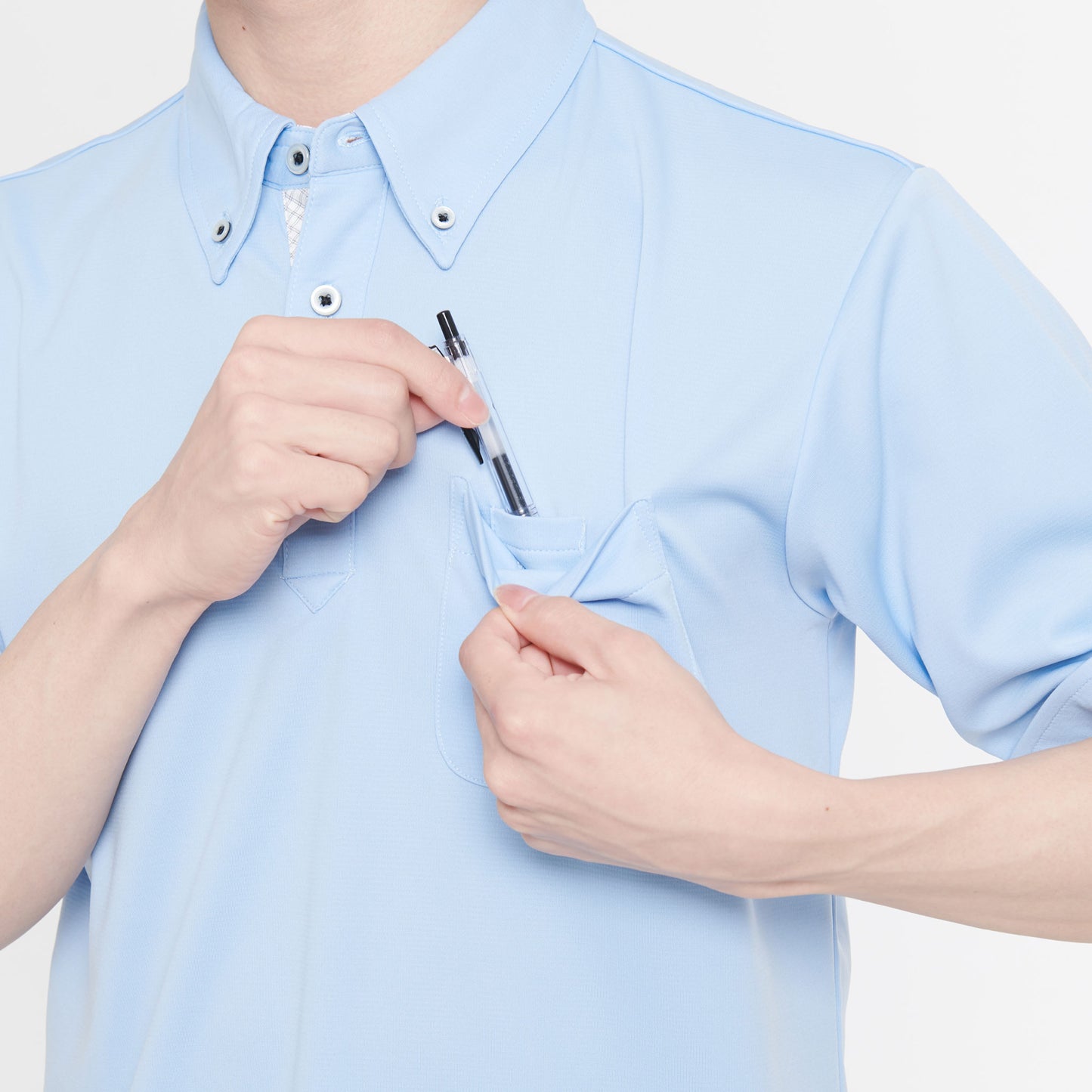 【汗ジミ防止半袖ポロシャツ】 サービス向けユニフォーム 汗を素早く吸収&速乾で汗ジミ知らずの爽やかポロシャツ Jack&Betty 【JB55170】