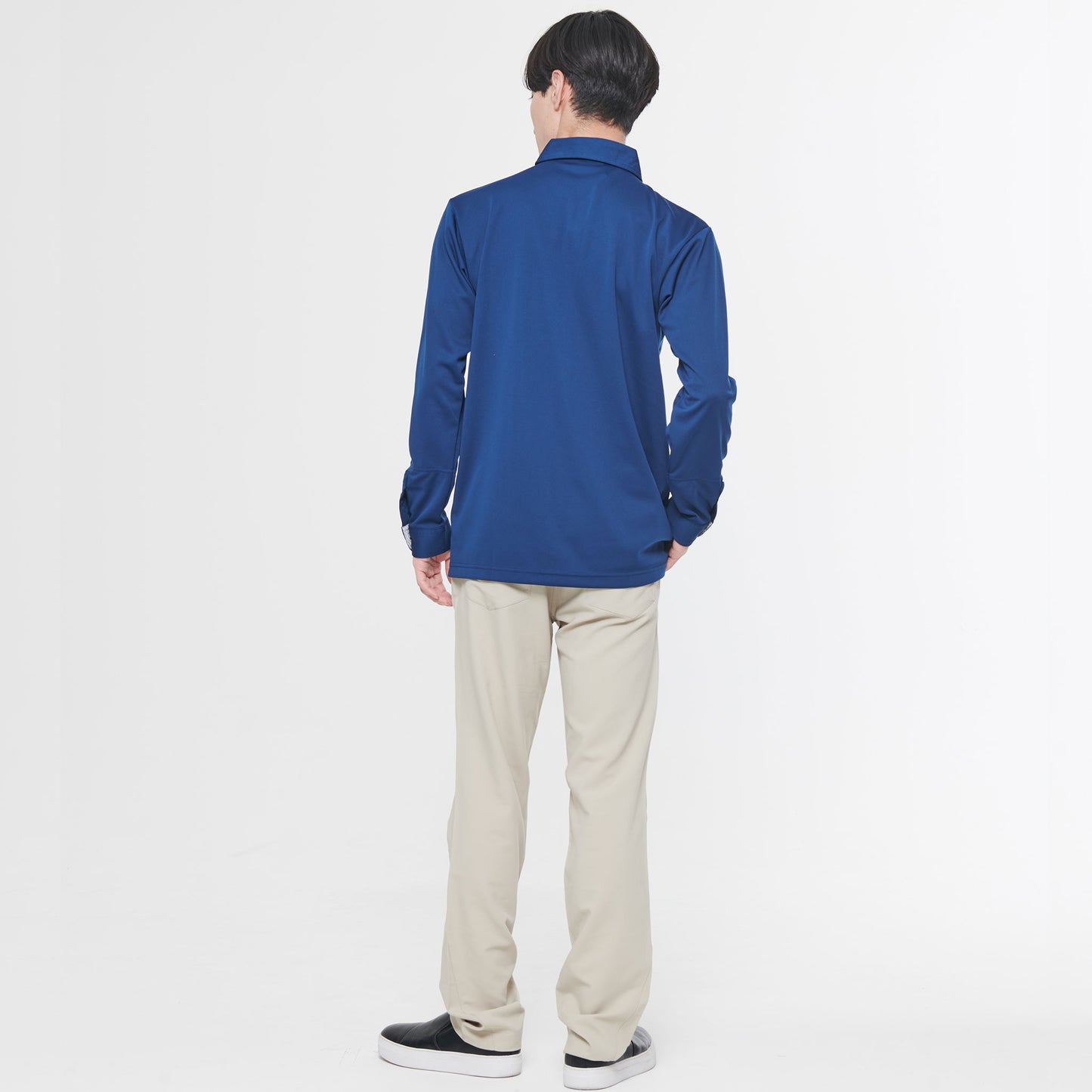 【汗ジミ防止長袖ポロシャツ】 サービス向けユニフォーム 汗をすばやく吸収し速乾、汗ジミを防ぐ爽やかポロシャツ Jack&Betty 【JB55171】