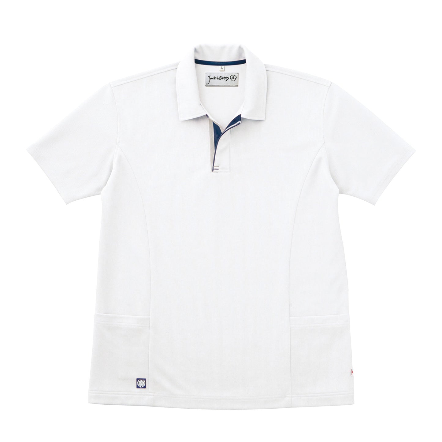 【男女兼用半袖ポロシャツ】 サービス業向けユニフォーム 着心地抜群の裏綿素材  【JB51200】