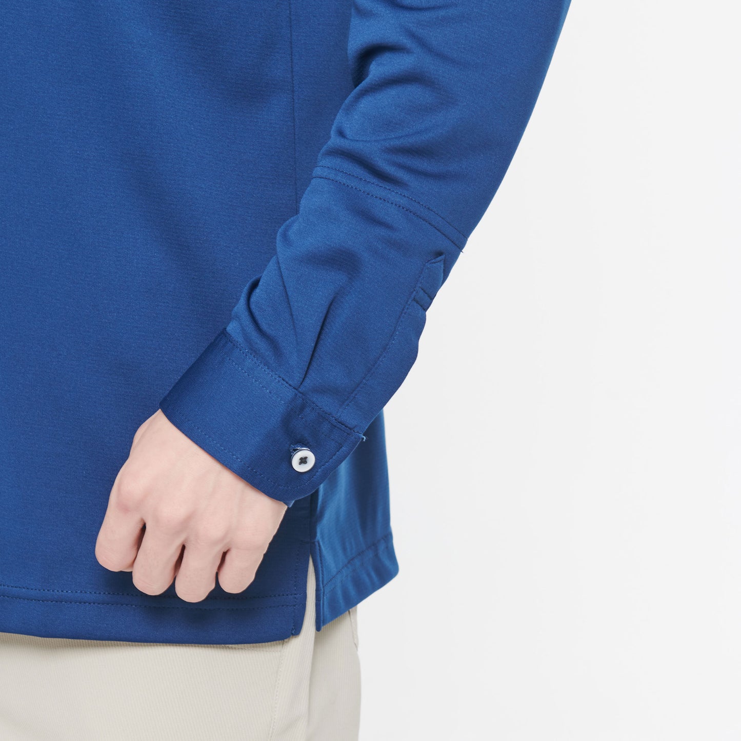 【汗ジミ防止長袖ポロシャツ】 サービス向けユニフォーム 汗をすばやく吸収し速乾、汗ジミを防ぐ爽やかポロシャツ Jack&Betty 【JB55171】