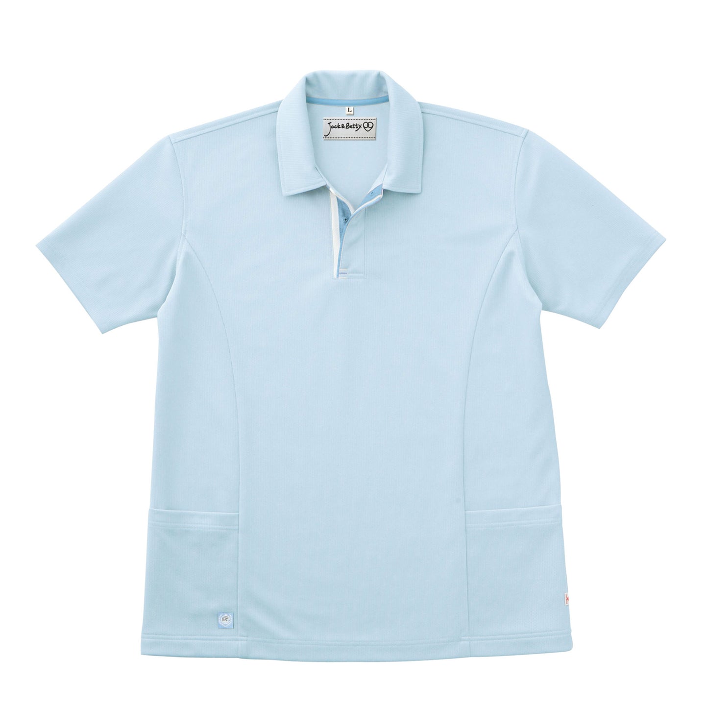 【男女兼用半袖ポロシャツ】 サービス業向けユニフォーム 着心地抜群の裏綿素材  【JB51200】