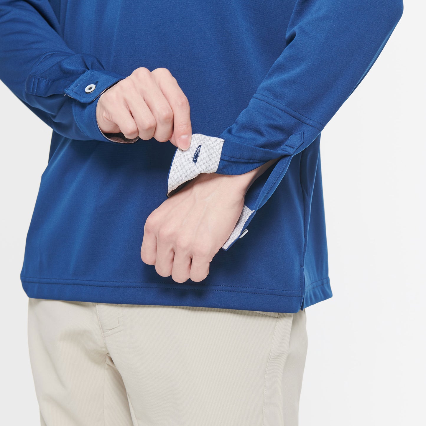 【汗ジミ防止長袖ポロシャツ】 サービス向けユニフォーム 汗をすばやく吸収し速乾、汗ジミを防ぐ爽やかポロシャツ Jack&Betty 【JB55171】