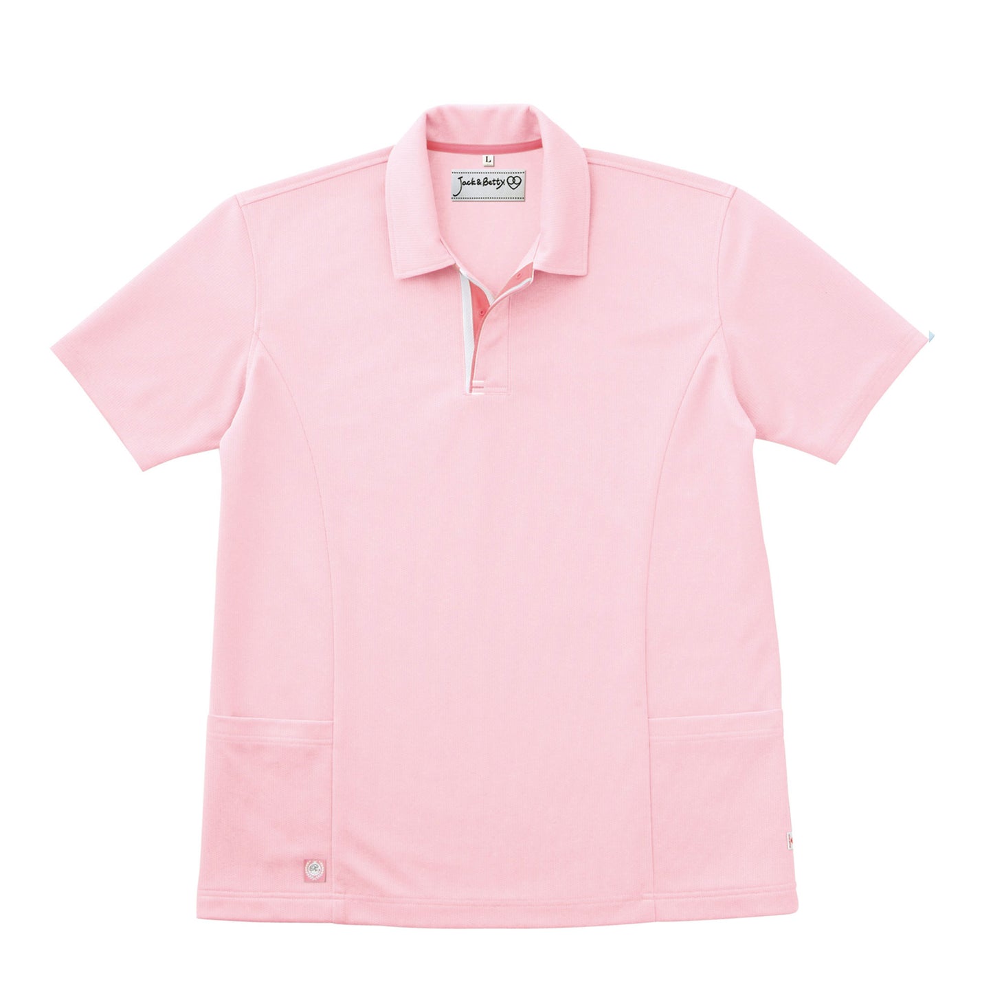 【男女兼用半袖ポロシャツ】 サービス業向けユニフォーム 着心地抜群の裏綿素材  【JB51200】