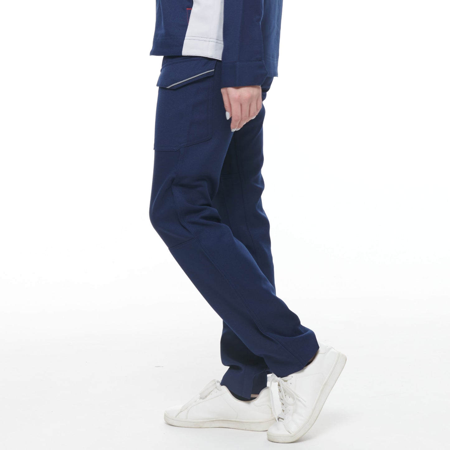 サンエス 作業服 ワーキングウェア 伸縮性抜群 反射パイピング付き セーフティーユニフォーム 【ノータックカーゴパンツ】WA21931シリーズ WA21935