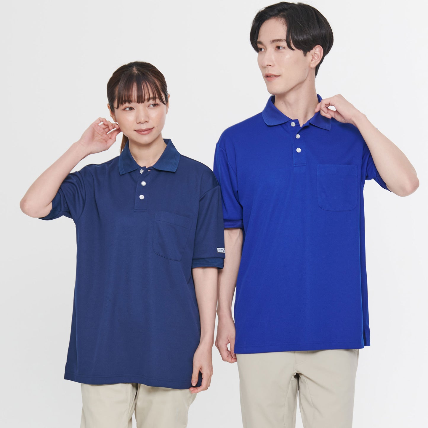 【エコ半袖ポロシャツ】 サービス向けユニフォーム 高ストレッチのエコ素材 多機能ポロシャツ 【SA10060】