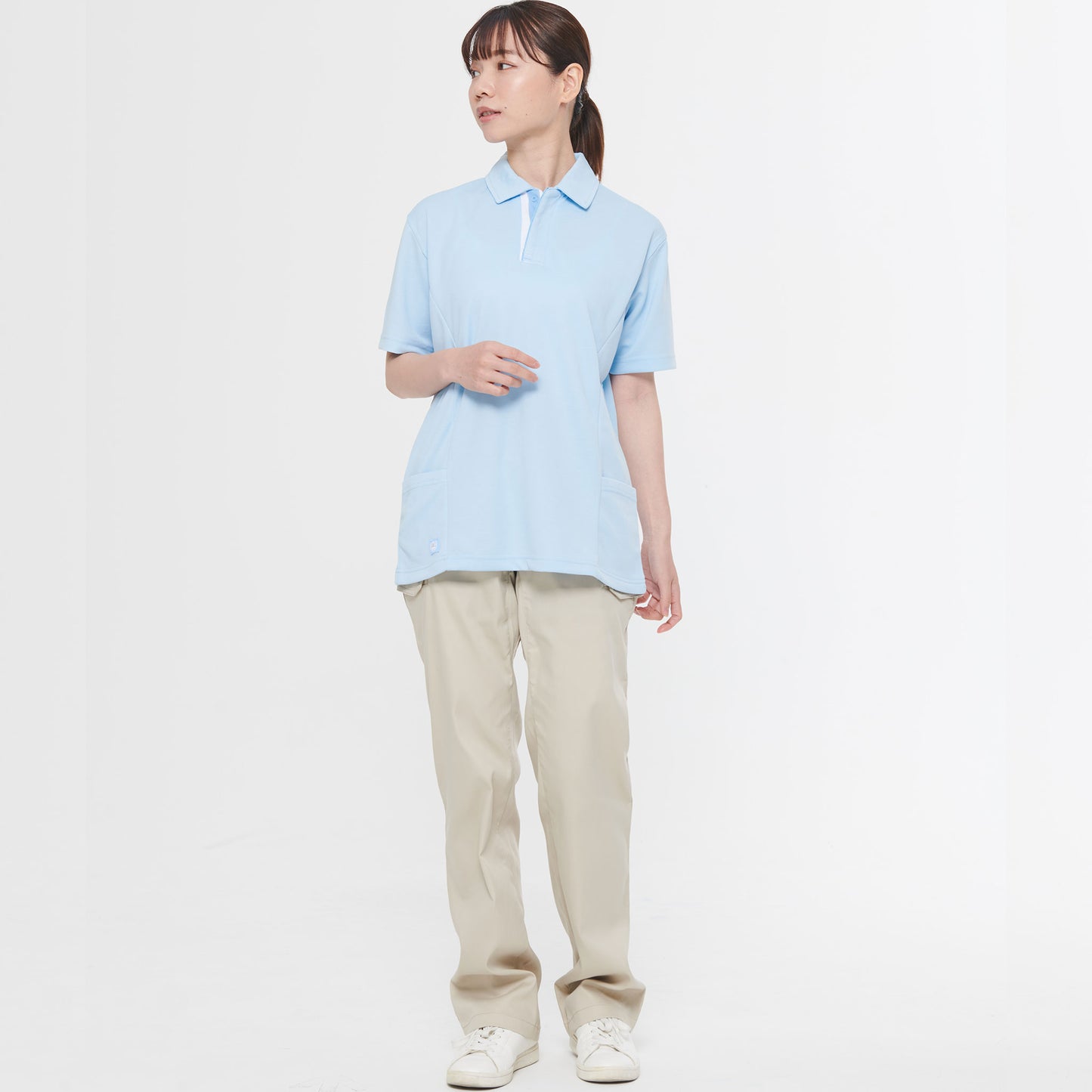 【男女兼用半袖ポロシャツ】 サービス業向けユニフォーム 着心地抜群の裏綿素材  【JB51200】