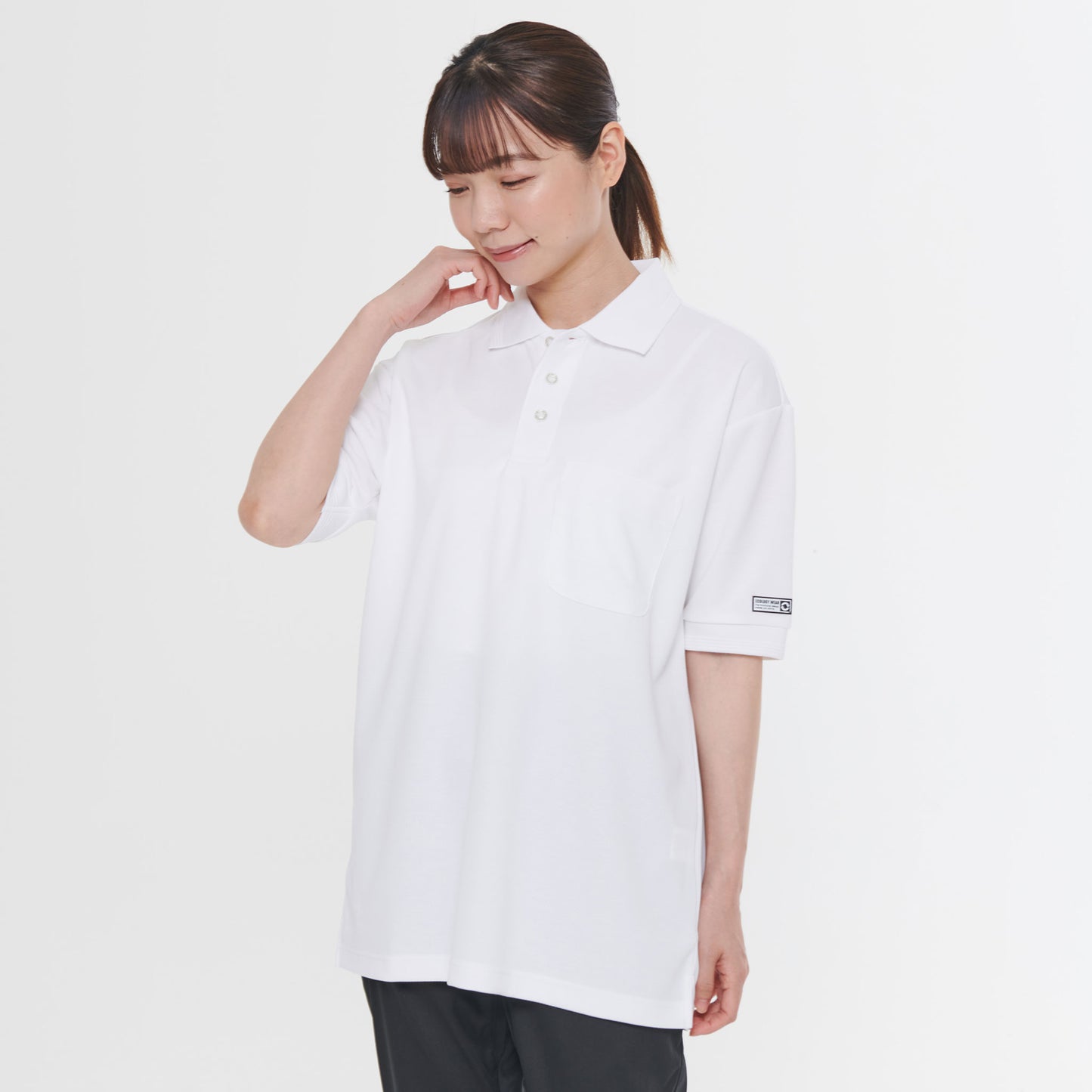 【エコ半袖ポロシャツ】 サービス向けユニフォーム 高ストレッチのエコ素材 多機能ポロシャツ 【SA10060】