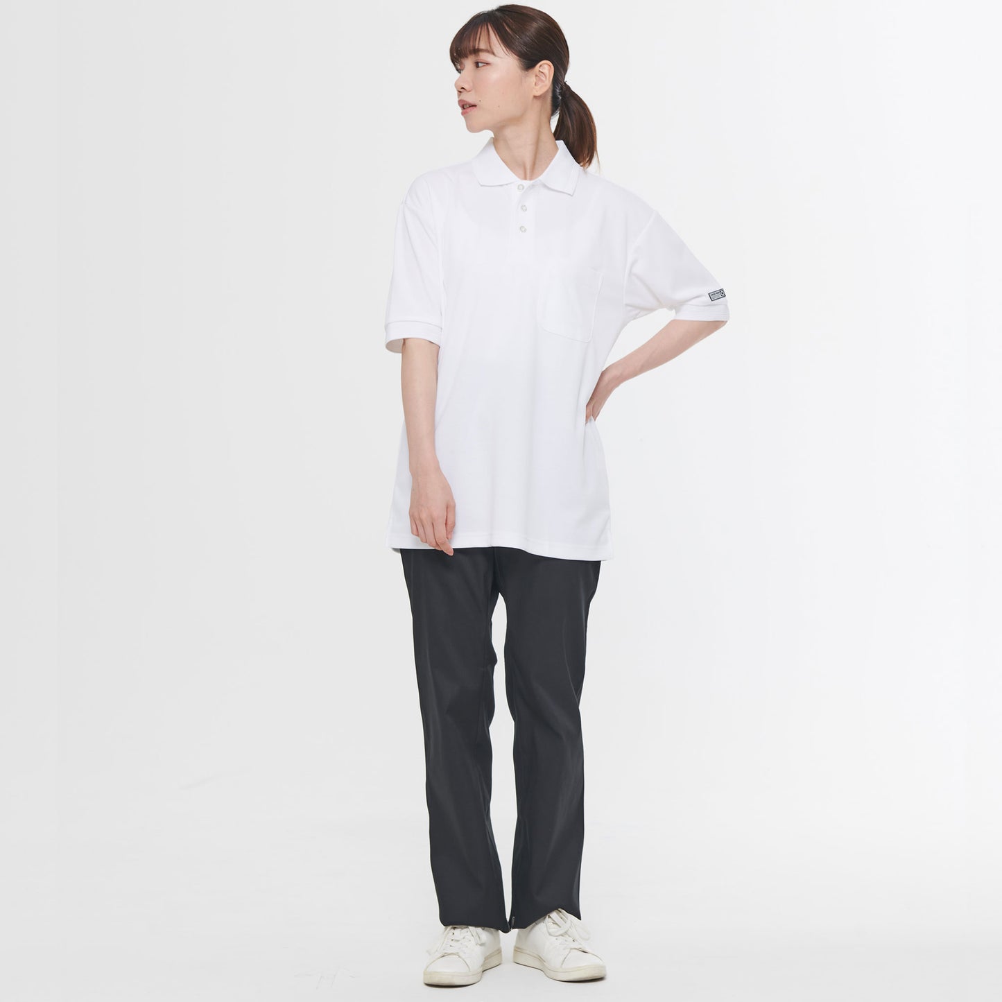 【エコ半袖ポロシャツ】 サービス向けユニフォーム 高ストレッチのエコ素材 多機能ポロシャツ 【SA10060】