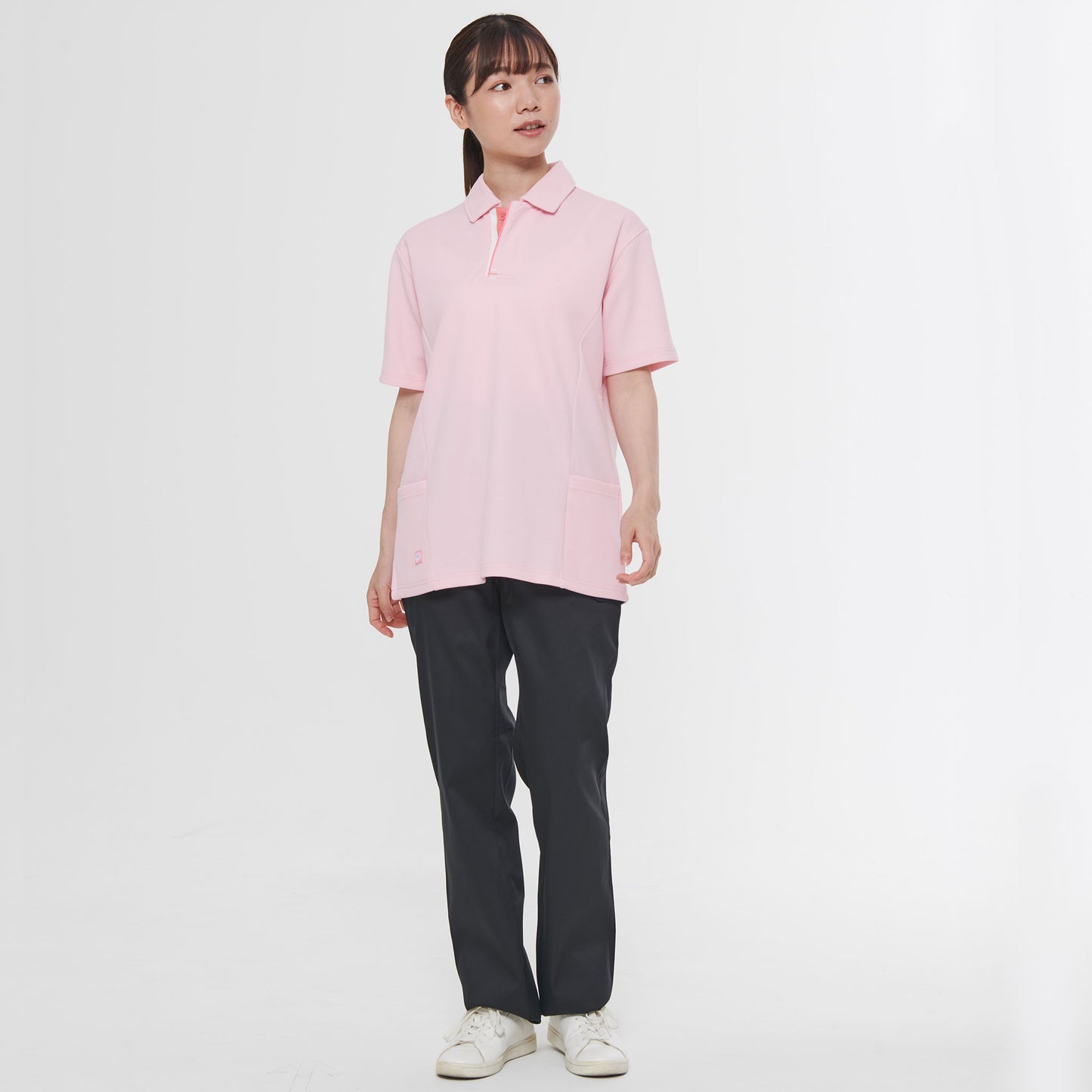 【男女兼用半袖ポロシャツ】 サービス業向けユニフォーム 着心地抜群の裏綿素材  【JB51200】