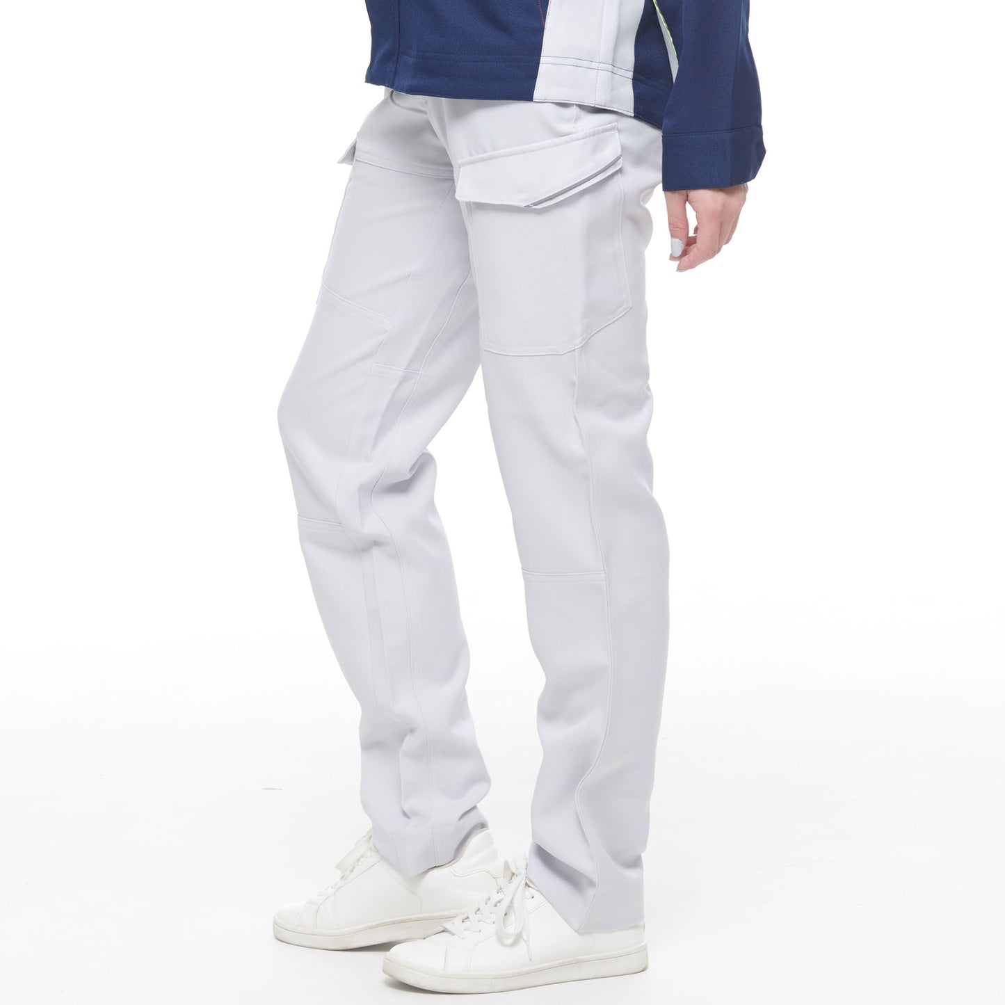 サンエス 作業服 ワーキングウェア 伸縮性抜群 反射パイピング付き セーフティーユニフォーム 【ノータックカーゴパンツ】WA21931シリーズ WA21935