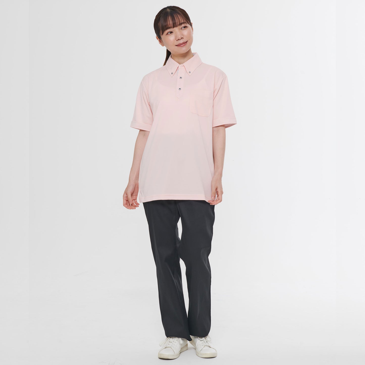 【汗ジミ防止半袖ポロシャツ】 サービス向けユニフォーム 汗を素早く吸収&速乾で汗ジミ知らずの爽やかポロシャツ Jack&Betty 【JB55170】