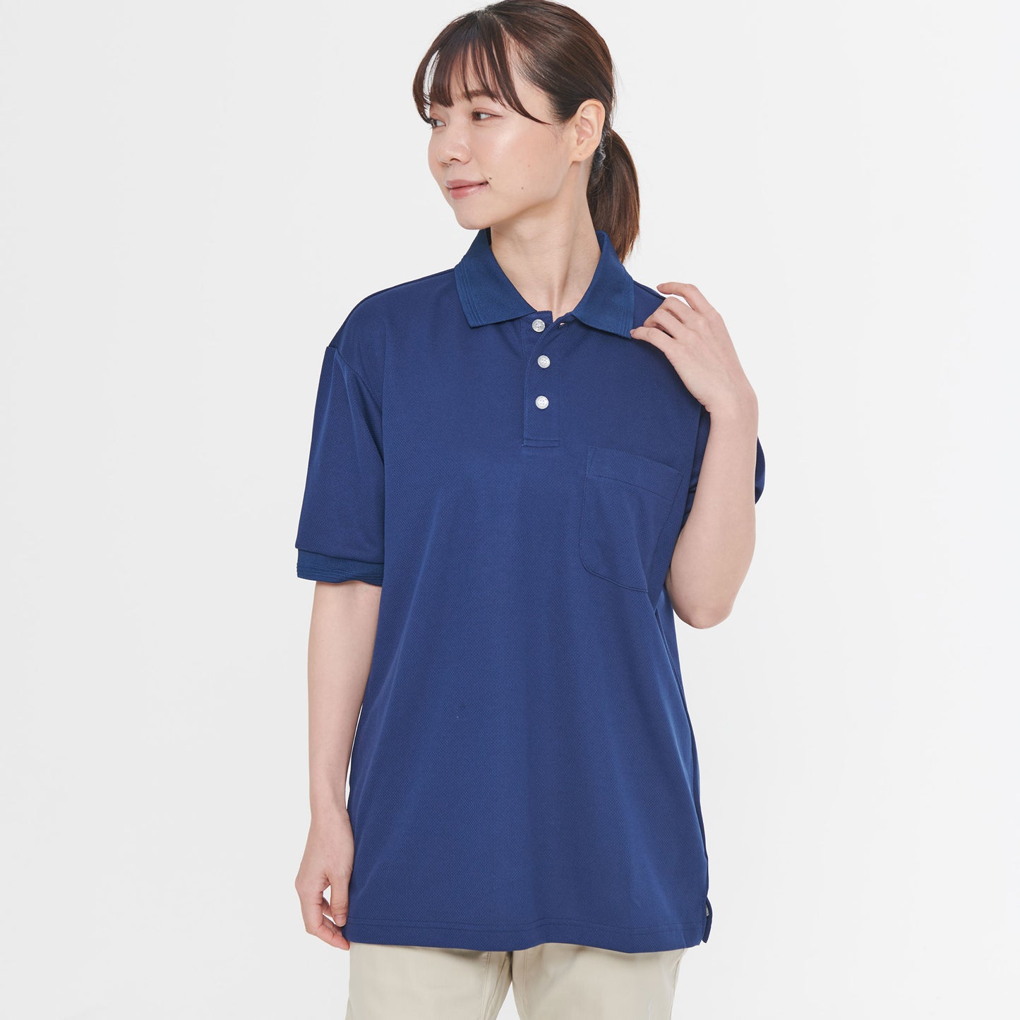 【エコ半袖ポロシャツ】 サービス向けユニフォーム 高ストレッチのエコ素材 多機能ポロシャツ 【SA10060】