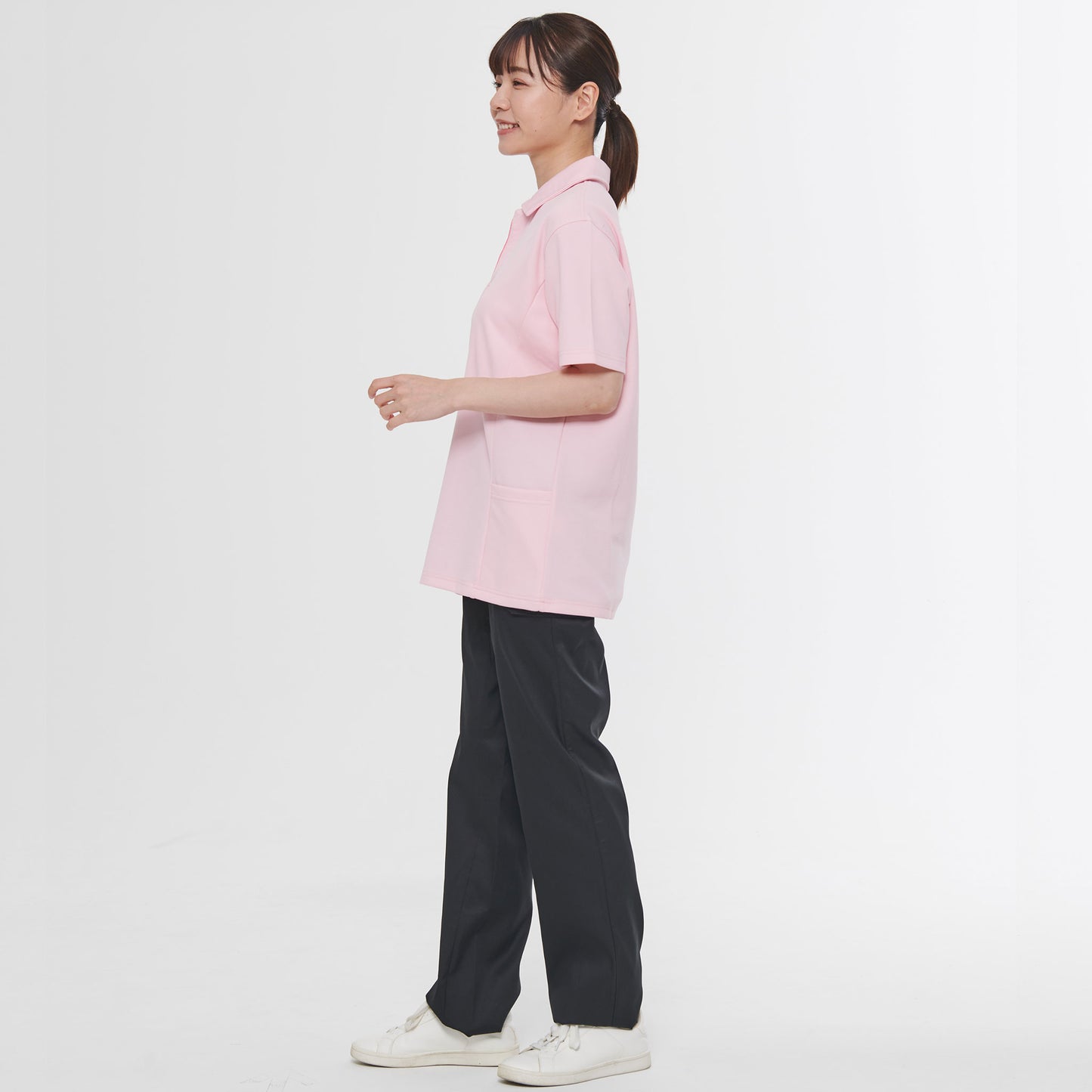 【男女兼用半袖ポロシャツ】 サービス業向けユニフォーム 着心地抜群の裏綿素材  【JB51200】