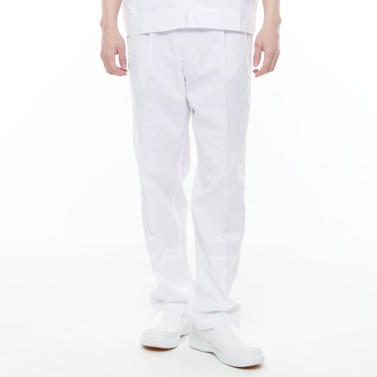 サンエス 食品工場用白衣 フードマイスター 高温・多湿向けストレートパンツ 【男性用 横ゴム・裾口ストレートパンツ】 FX70956