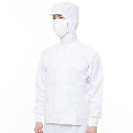 サンエス 食品工場用白衣 フードマイスター 通気性・吸水性抜群 動きやすい長袖ジャケット 【男女共用長袖ジャケット】 FX70961R