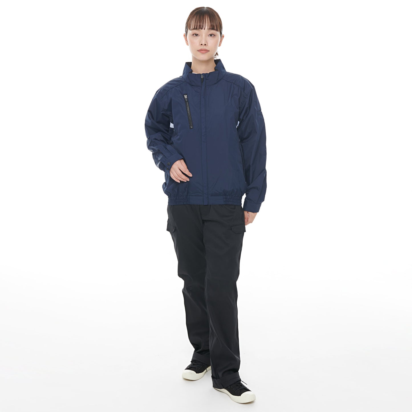 【チタン加工長袖ブルゾン】 空調風神服 裏チタン加工で赤外線・UVカット KF101