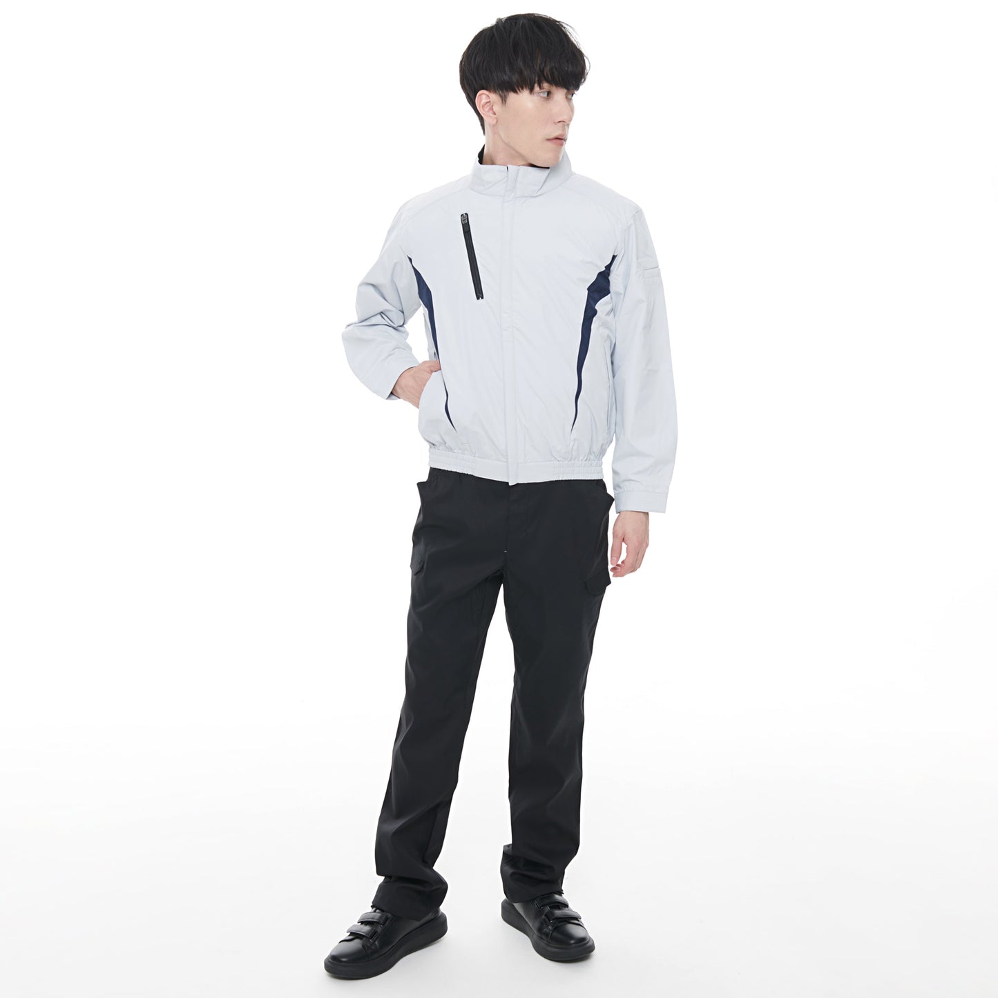 【チタン加工長袖ブルゾン】 空調風神服 裏チタン加工で赤外線・UVカット KF101