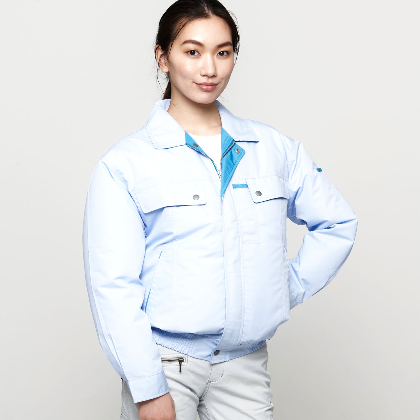 【長袖ブルゾン】 空調風神服 動きやすく爽やかなワークブルゾン KF90450