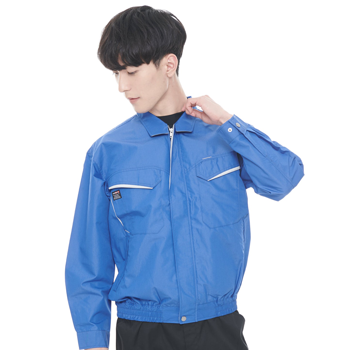サンエス 空調風神服 脱落防止ネット付き 【ファンネット付長袖ブルゾン】 KF90470V