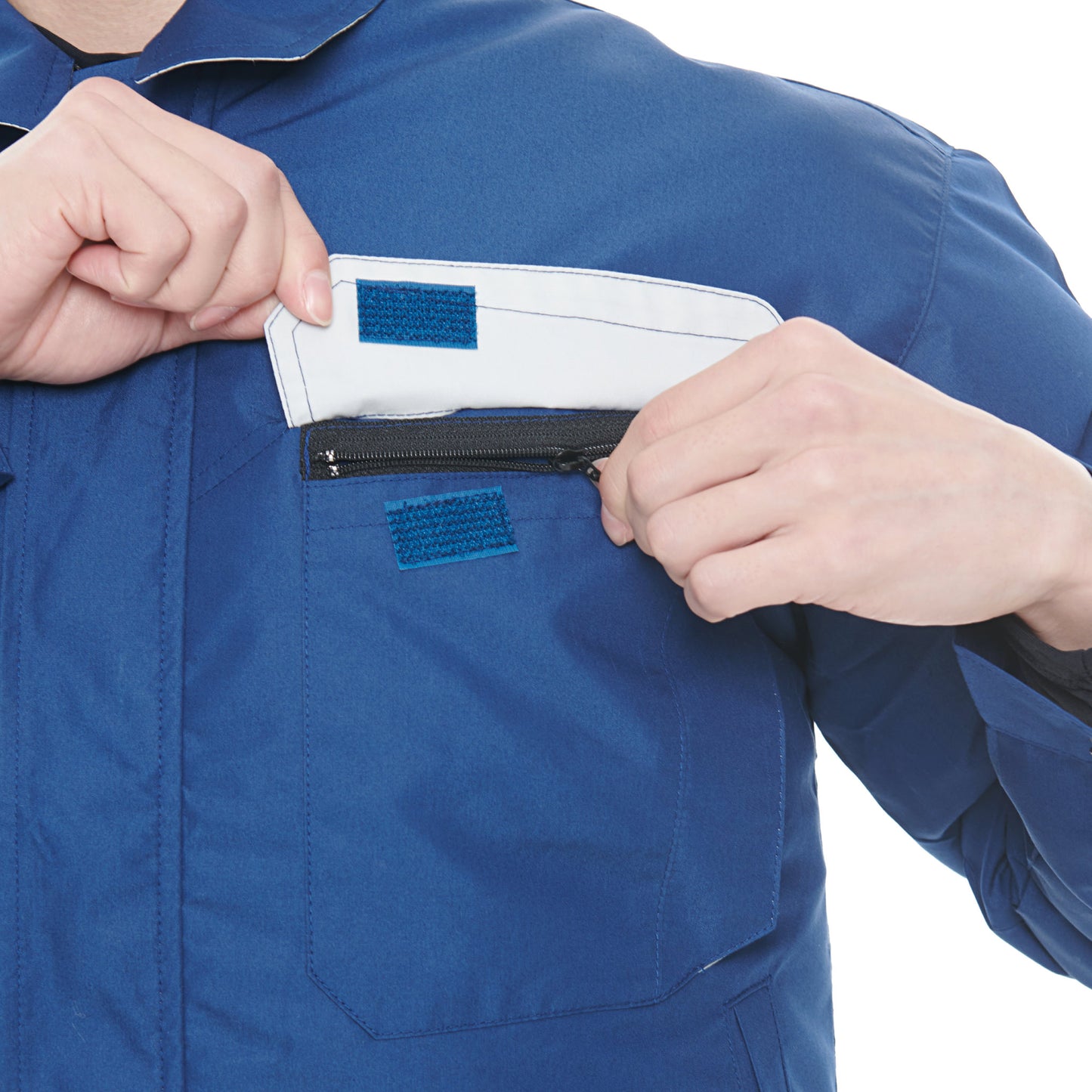 サンエス 空調風神服 脱落防止ネット付き 【ファンネット付長袖ブルゾン】 KF90470V