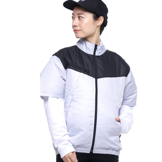 【在庫限り】 サンエス 空調風神服 ロープライス品 スポーティー&アウトドアデザイン 【半袖ブルゾン】 KF92160