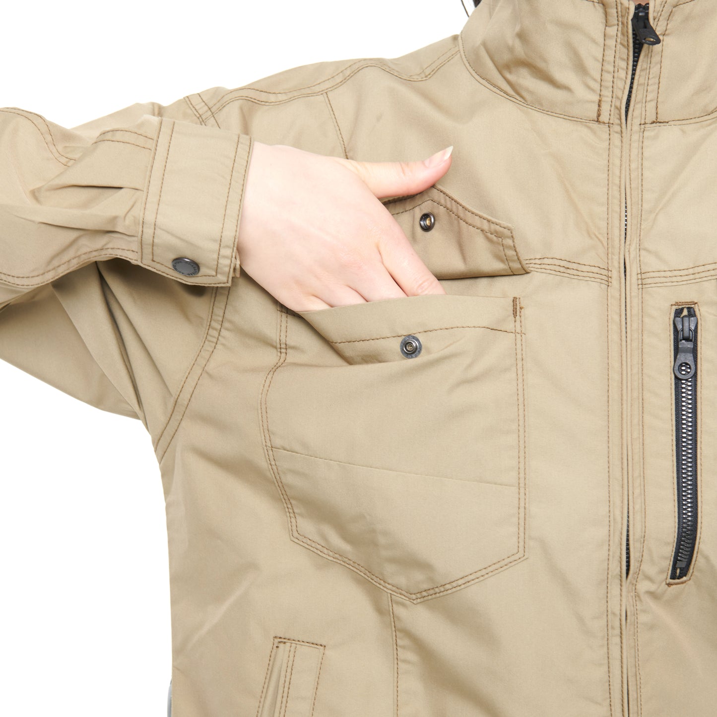 【長袖ブルゾン】 空調風神服 使いやすい色合いの高機能シリーズ KF95100