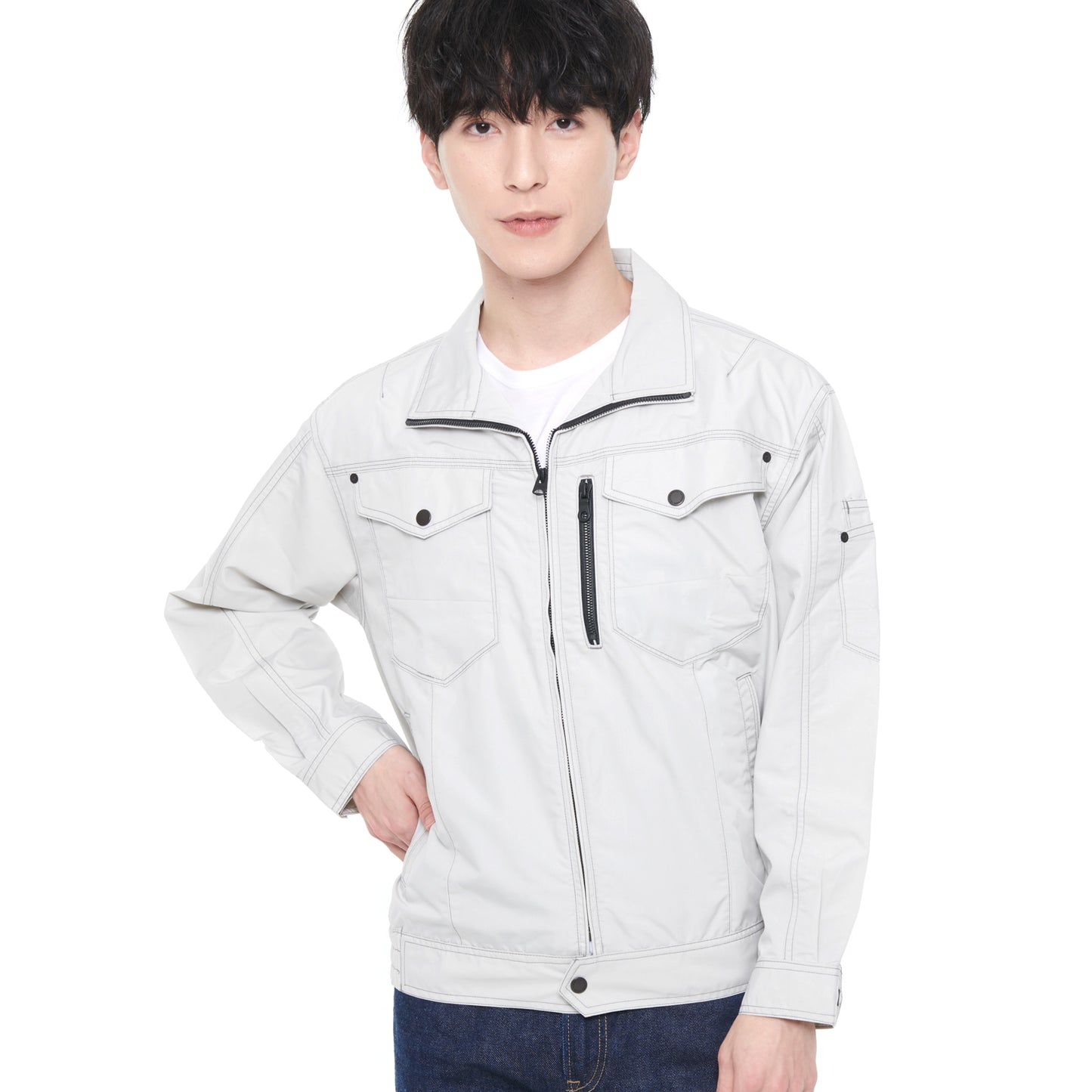 【長袖ブルゾン】 空調風神服 使いやすい色合いの高機能シリーズ KF95100