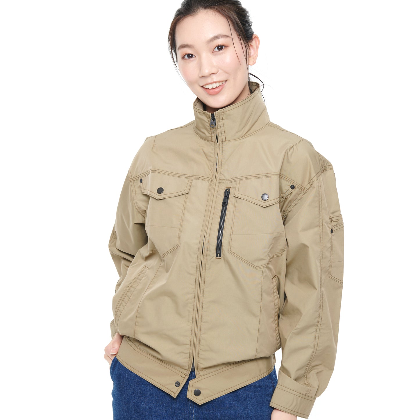 【長袖ブルゾン】 空調風神服 使いやすい色合いの高機能シリーズ KF95100