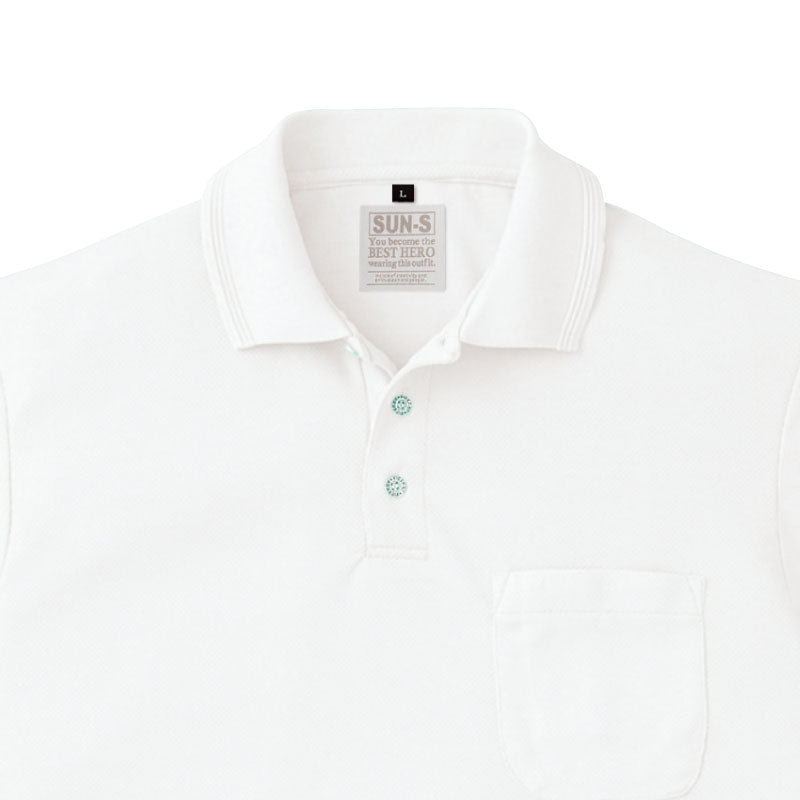 【エコ長袖ポロシャツ】 サービス向けユニフォーム 機能とカラーが豊富な高性能長袖ポロシャツ 【SA10061】