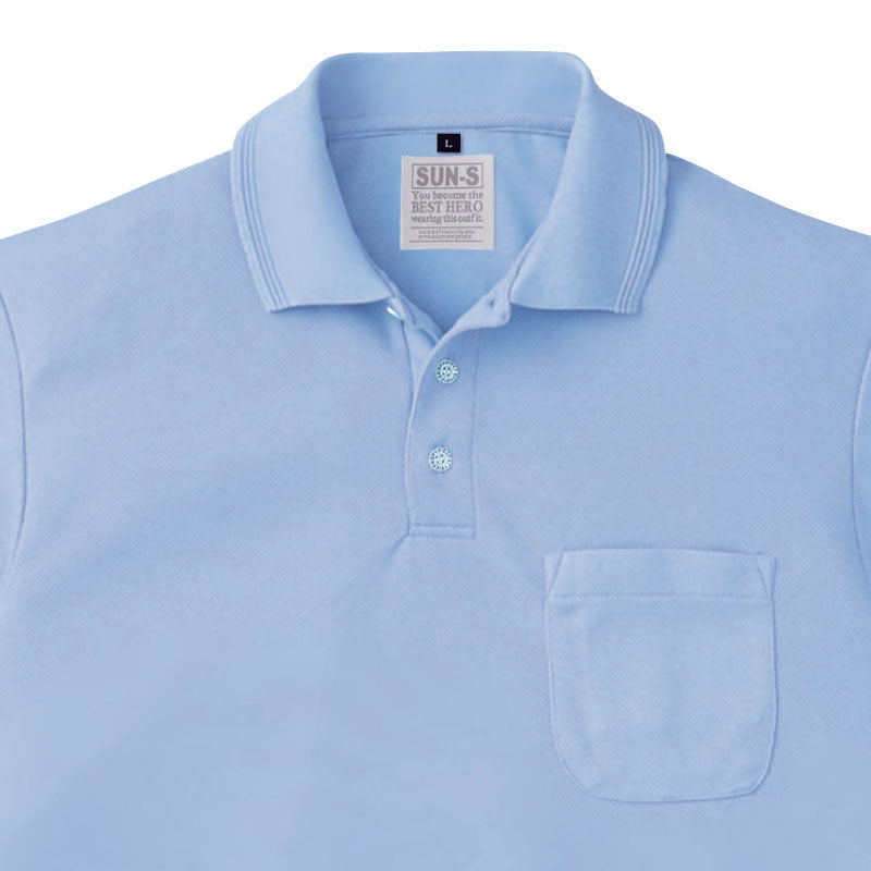 【エコ長袖ポロシャツ】 サービス向けユニフォーム 機能とカラーが豊富な高性能長袖ポロシャツ 【SA10061】