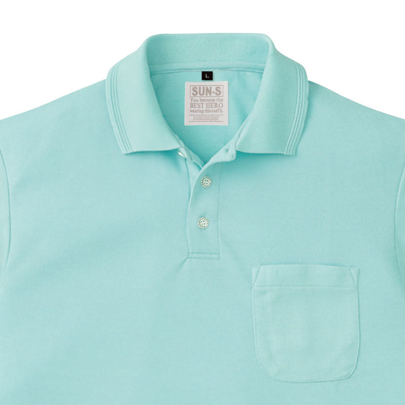 【エコ長袖ポロシャツ】 サービス向けユニフォーム 機能とカラーが豊富な高性能長袖ポロシャツ 【SA10061】