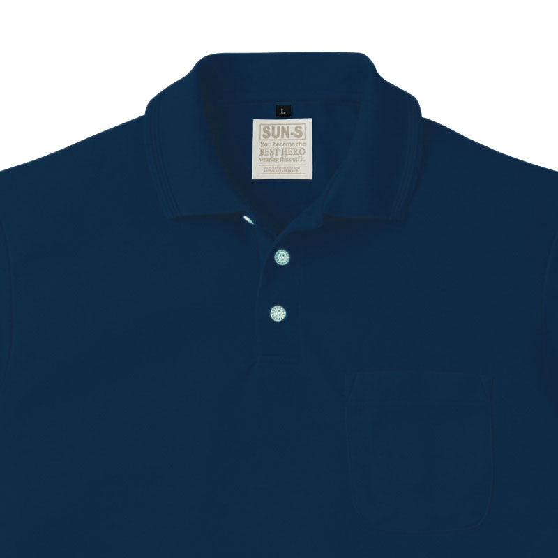 【エコ長袖ポロシャツ】 サービス向けユニフォーム 機能とカラーが豊富な高性能長袖ポロシャツ 【SA10061】