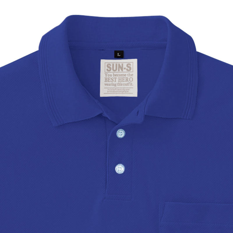 【エコ長袖ポロシャツ】 サービス向けユニフォーム 機能とカラーが豊富な高性能長袖ポロシャツ 【SA10061】