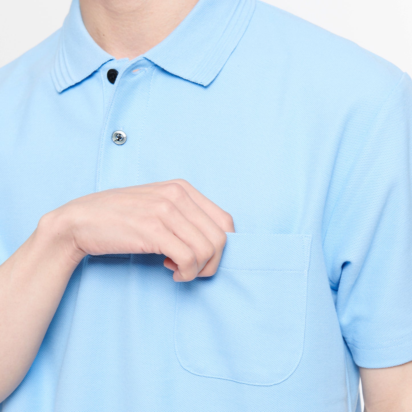 【半袖ポロシャツ】 サービス向けユニフォーム 綿混生地で肌触り抜群 ベーシックデザイン 【SA10070】